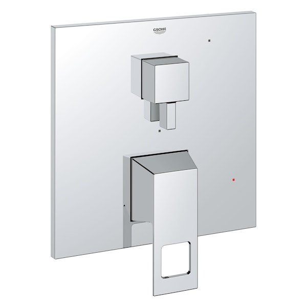 Eurocube Pressure Balance Valve Trim With 2-Way Diverter With Cartridge, Chrome